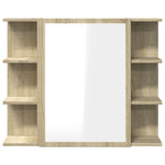 Speilskap Til Baderom Sonoma Eik 80X20,5X64 Cm Sponplate