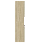 Baderomsskap Sonoma Eik 30X30X130 Cm Sponplate