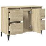 Servantskap Sonoma Eik 80X33X60 Cm Konstruert Tre