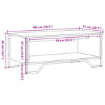 Salongbord Sonoma Eik 100X51X40 Cm Konstruert Tre