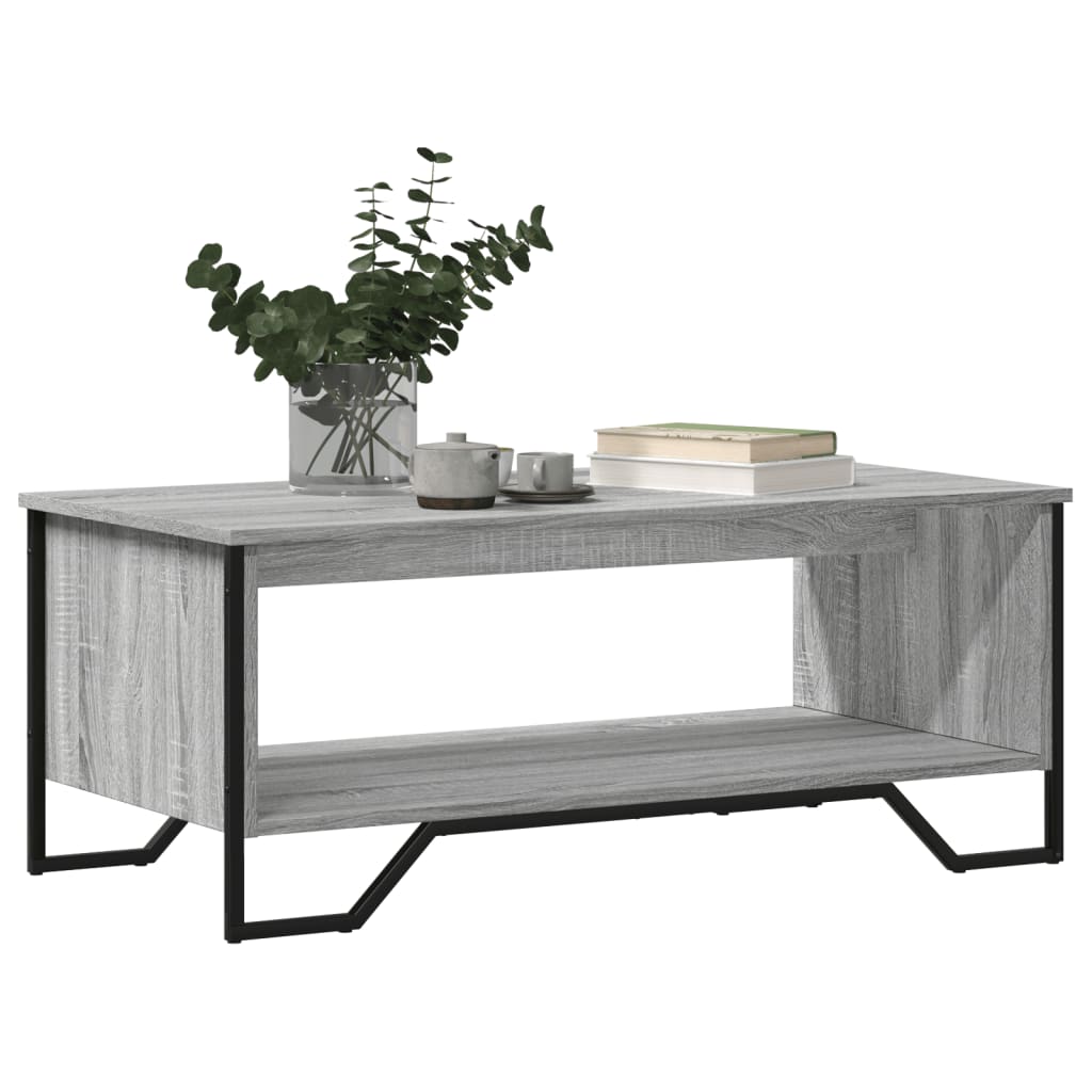 Salongbord Grå Sonoma 100X51X40 Cm Konstruert Tre