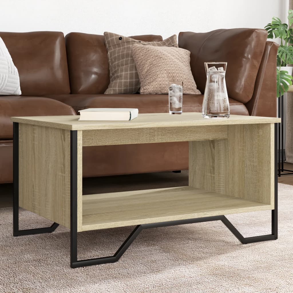 Salongbord Sonoma Eik 75X51X40 Cm Konstruert Tre