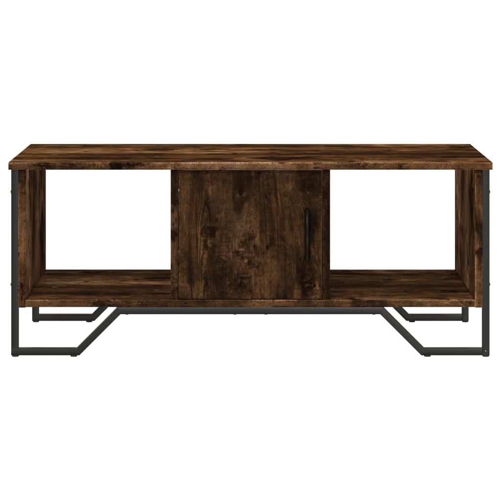 Salongbord Røkt Eik 100X51X40 Cm Konstruert Tre