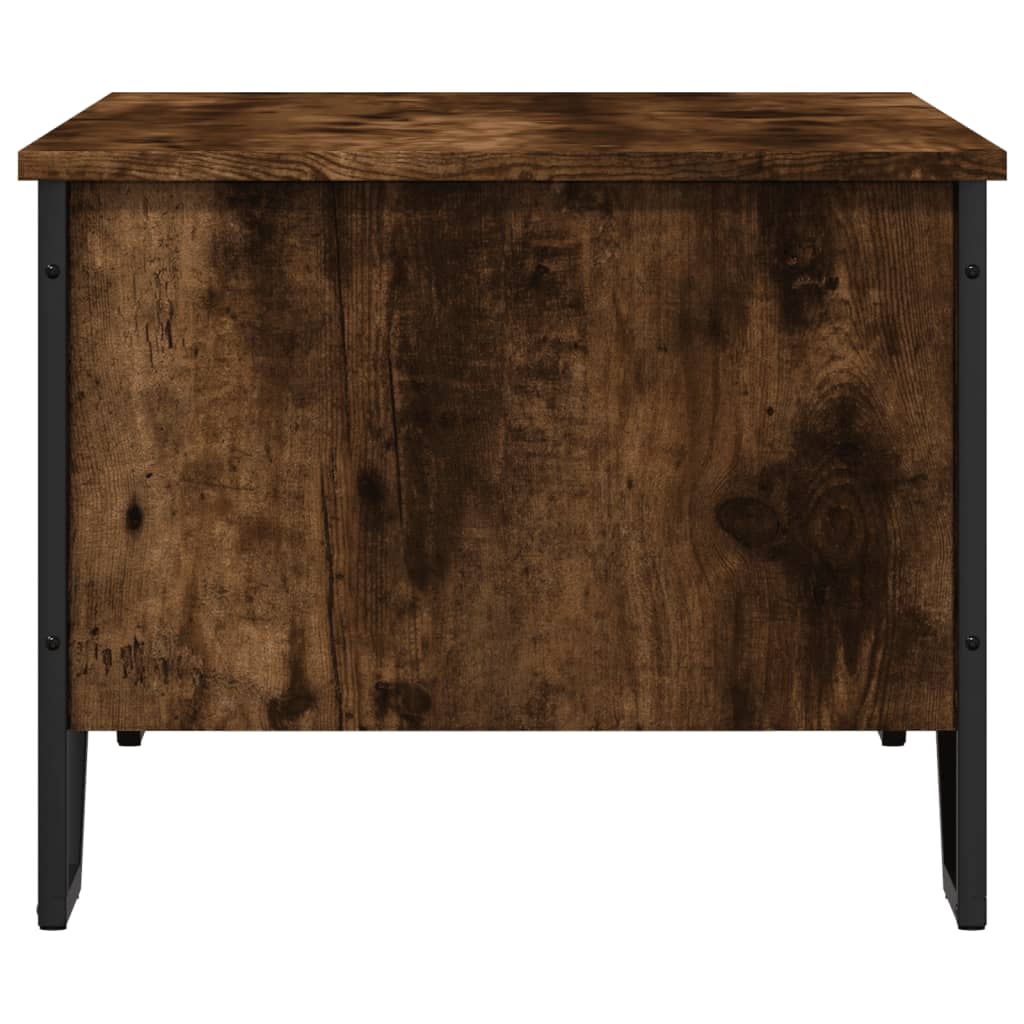 Salongbord Røkt Eik 100X51X40 Cm Konstruert Tre