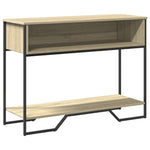 Konsollbord Sonoma Eik 100X35X74,5 Cm Konstruert Tre