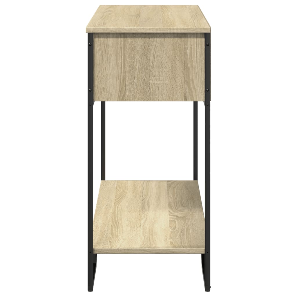 Konsollbord Sonoma Eik 100X35X74,5 Cm Konstruert Tre