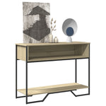 Konsollbord Sonoma Eik 100X35X74,5 Cm Konstruert Tre