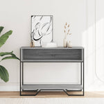 Konsollbord Grå Sonoma 100X35X74,5 Cm Konstruert Tre