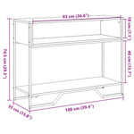 Konsollbord Grå Sonoma 100X35X74,5 Cm Konstruert Tre