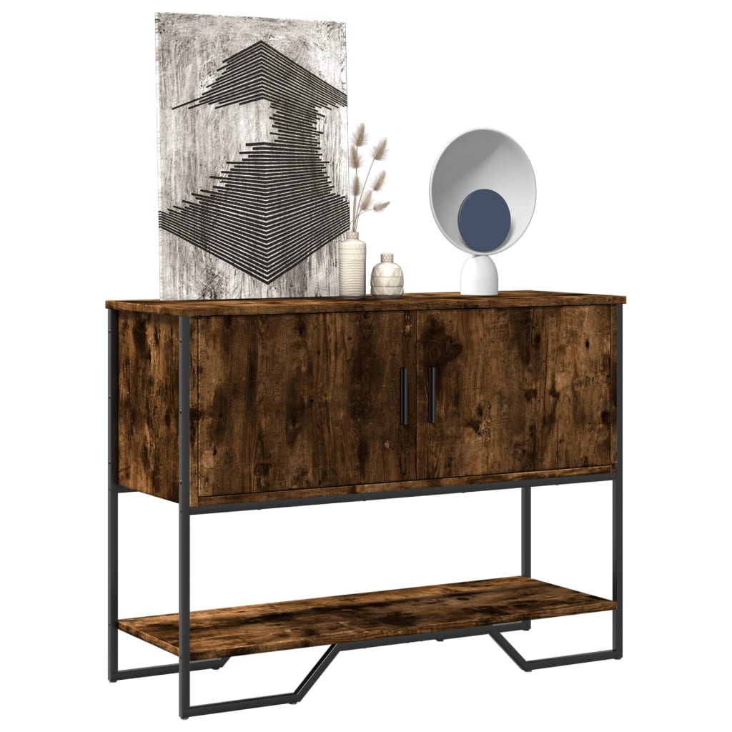 Konsollbord Røkt Eik 100X35X74,5 Cm Konstruert Tre