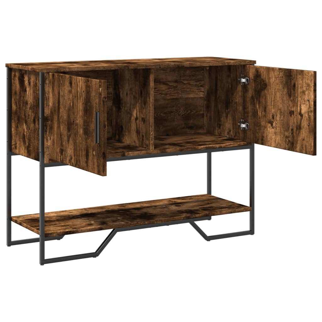 Konsollbord Røkt Eik 100X35X74,5 Cm Konstruert Tre