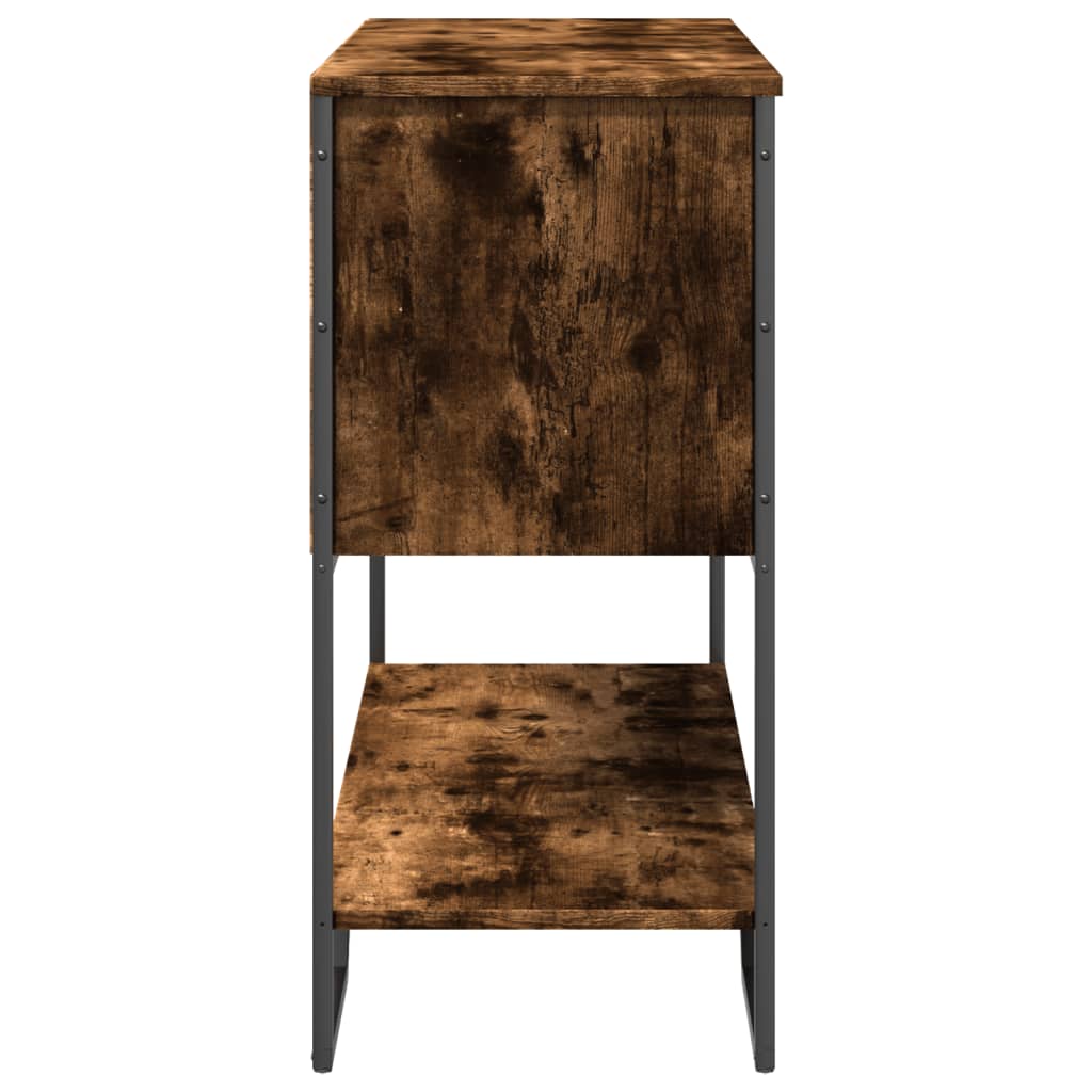 Konsollbord Røkt Eik 100X35X74,5 Cm Konstruert Tre