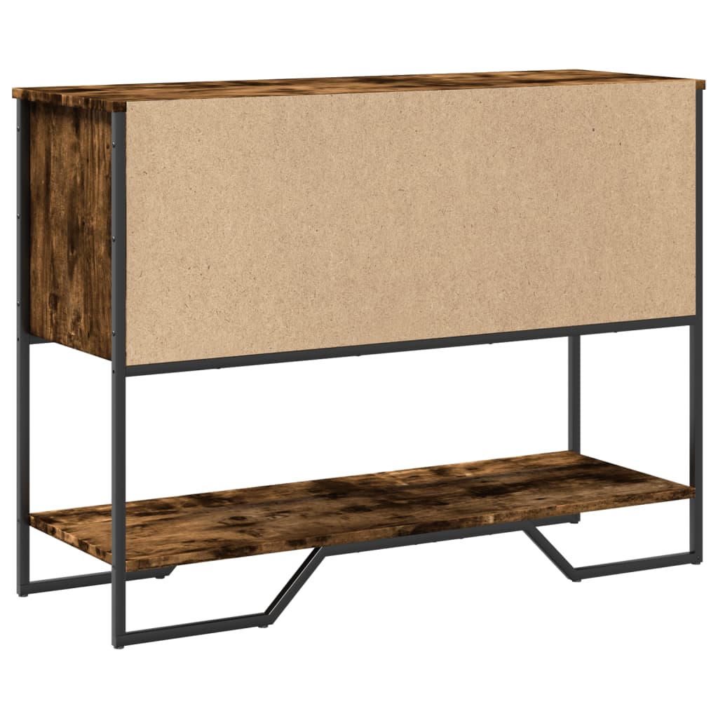 Konsollbord Røkt Eik 100X35X74,5 Cm Konstruert Tre