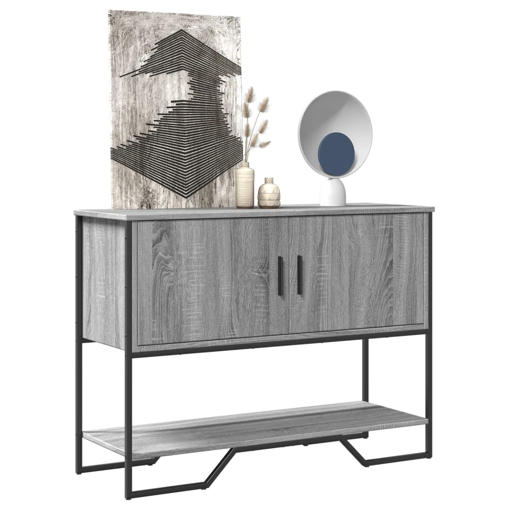 Konsollbord Grå Sonoma 100X35X74,5 Cm Konstruert Tre