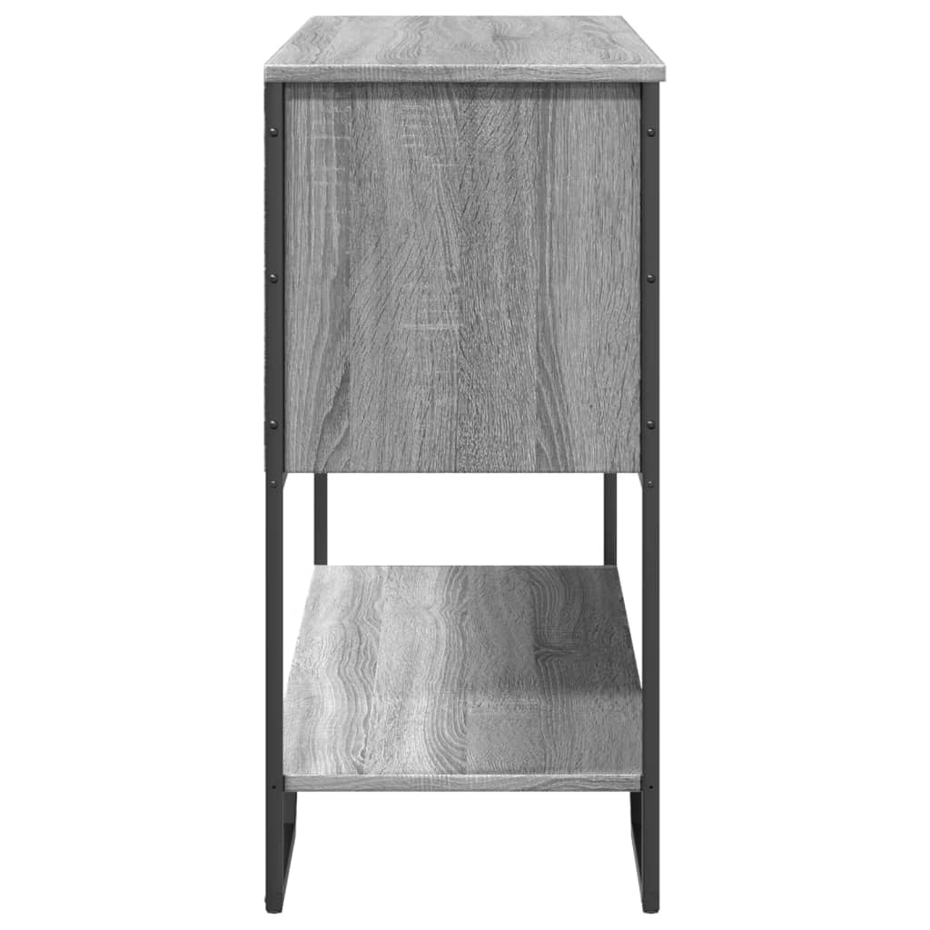 Konsollbord Grå Sonoma 100X35X74,5 Cm Konstruert Tre