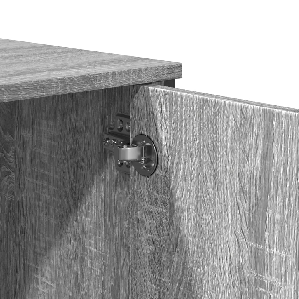 Konsollbord Grå Sonoma 100X35X74,5 Cm Konstruert Tre