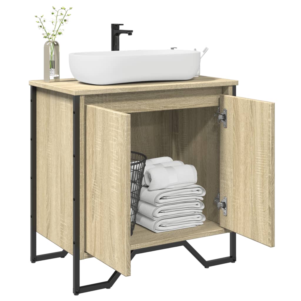 Servantskap Sonoma Eik 60X35X60 Cm Konstruert Tre