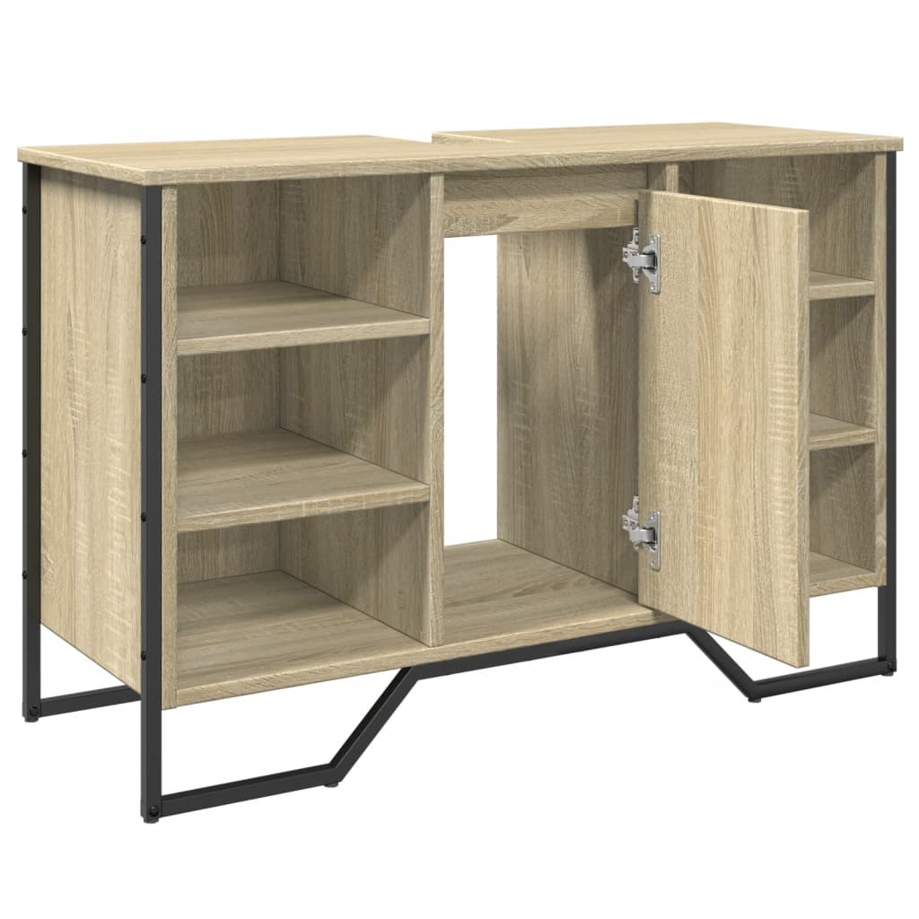 Servantskap Sonoma Eik 91X35X60 Cm Konstruert Tre
