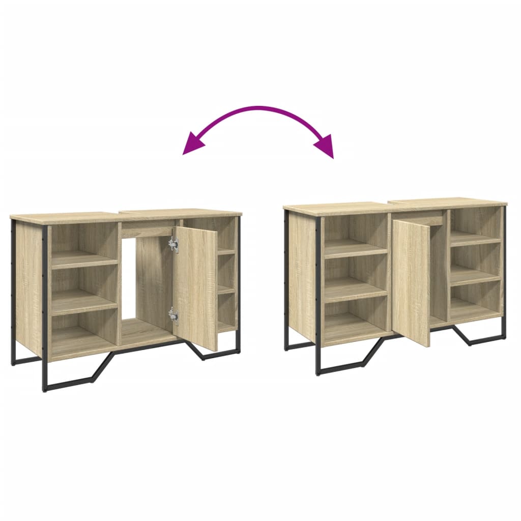 Servantskap Sonoma Eik 91X35X60 Cm Konstruert Tre