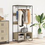 Garderobe Sonoma Eik 90X50X180 Cm Konstruert Tre