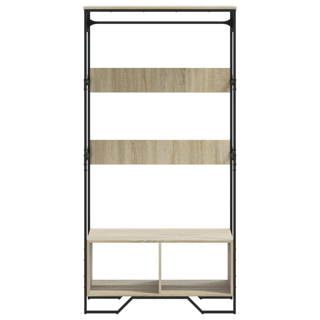 Garderobe Sonoma Eik 90X50X180 Cm Konstruert Tre