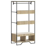 Garderobe Sonoma Eik 90X50X180 Cm Konstruert Tre