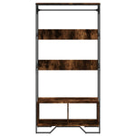 Garderobe Røkt Eik 90X50X180 Cm Konstruert Tre