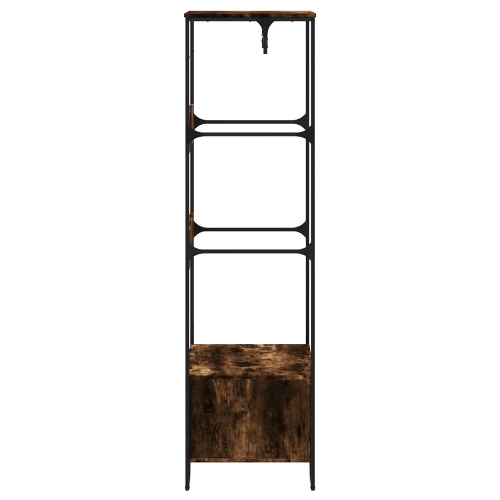 Garderobe Røkt Eik 90X50X180 Cm Konstruert Tre