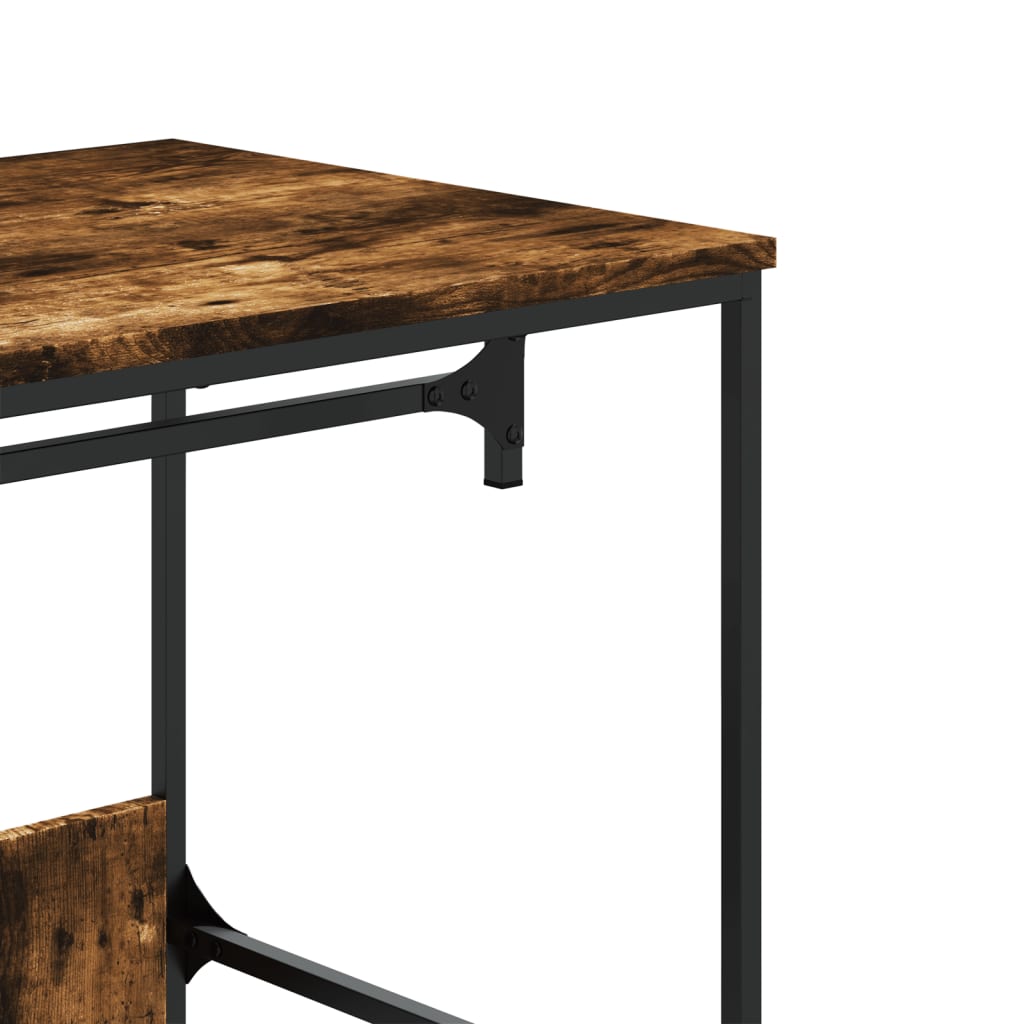 Garderobe Røkt Eik 90X50X180 Cm Konstruert Tre
