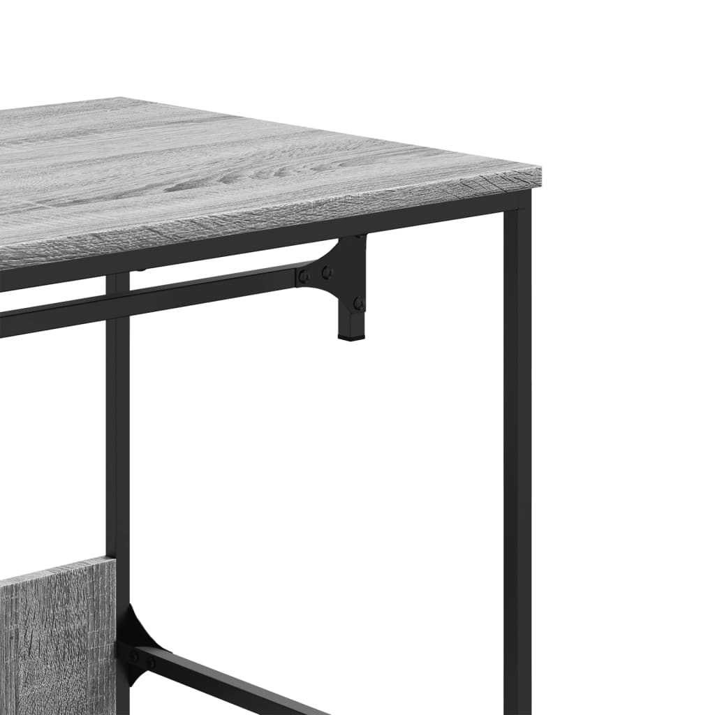 Garderobe Grå Sonoma 90X50X180 Cm Konstruert Tre