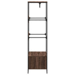 Garderobe Brun Eik 90X50X180 Cm Konstruert Tre