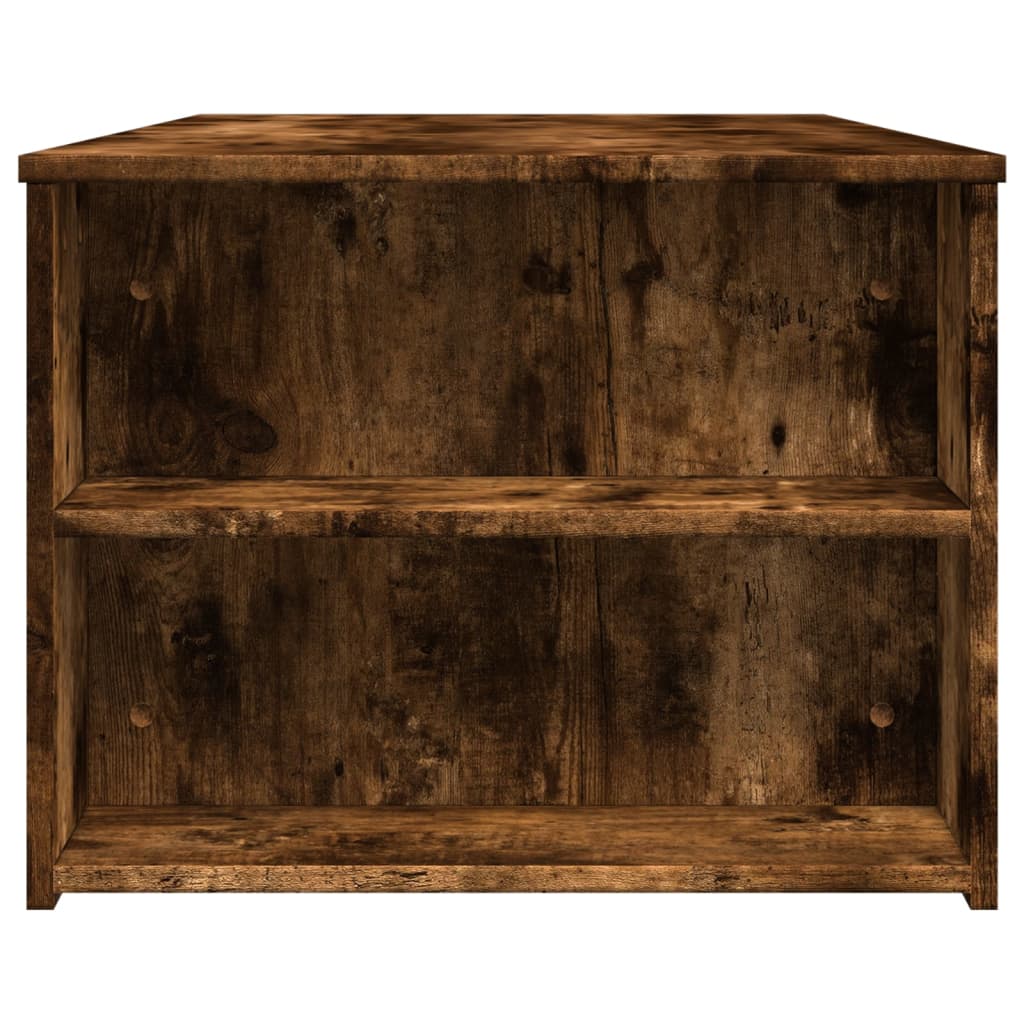 Salongbord Røkt Eik 102X55X42 Cm Konstruert Tre