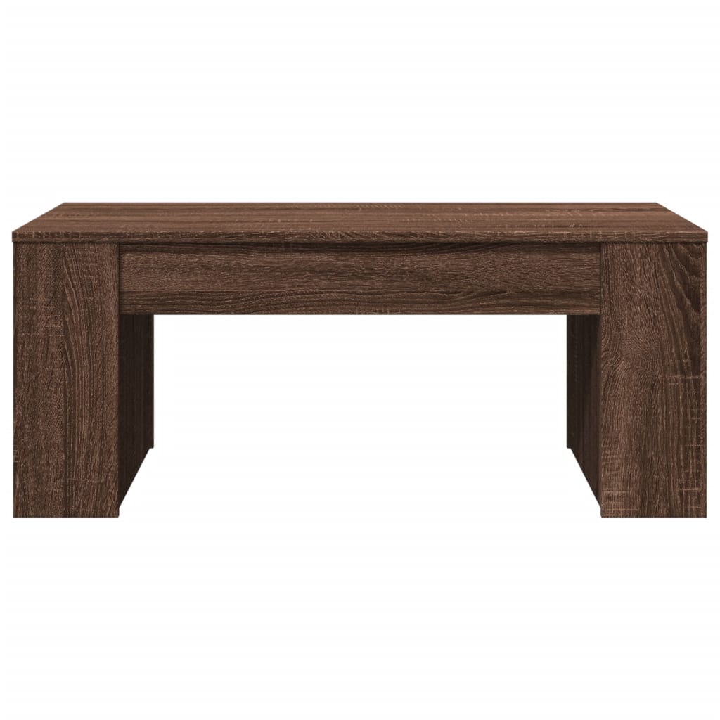 Salongbord Brun Eik 102X55X42 Cm Konstruert Tre
