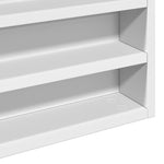 Vitrineskap Hvit 100X8,5X75 Cm Konstruert Tre