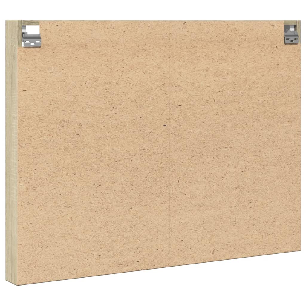 Vitrineskap Sonoma Eik 100X8,5X75 Cm Konstruert Tre