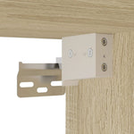 Vitrineskap Sonoma Eik 100X8,5X75 Cm Konstruert Tre