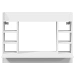 Veggmontert Skrivebord Hvit 105X48X75 Cm Konstruert Tre