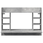 Veggmontert Skrivebord Grå 105X48X75 Cm Konstruert Tre