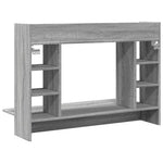 Veggmontert Skrivebord Grå Sonoma 105X48X75 Cm Konstruert Tre