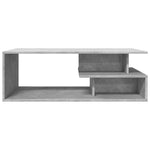 Salongbord Betonggrå 102X55X35 Cm Konstruert Tre