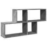 Vegghylle Betonggrå 100X20X53 Cm Konstruert Tre