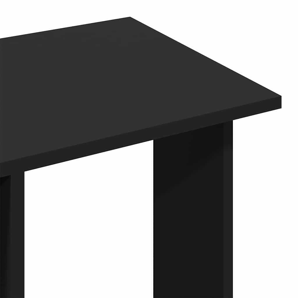 Garderobe Med Hjul Svart 102X38X110 Cm Konstruert Tre