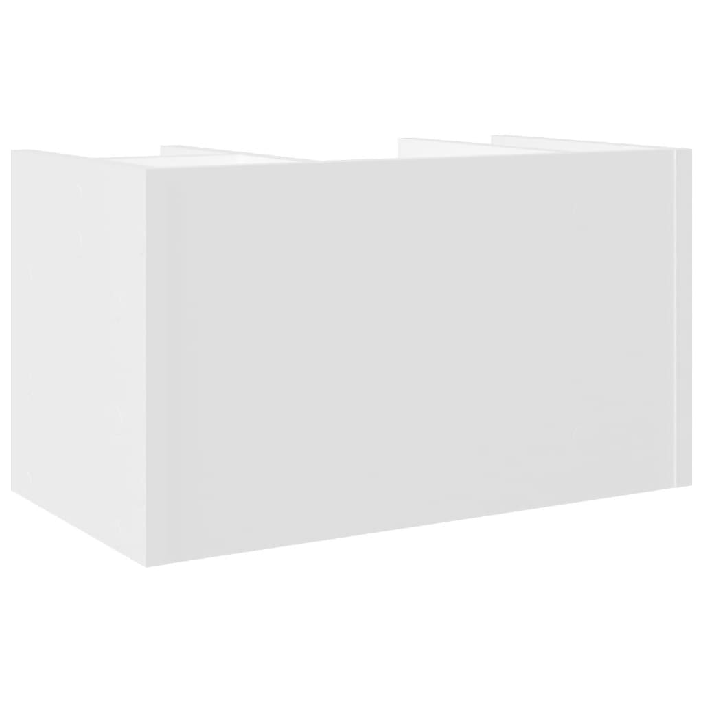 Hylle Til Skrivebord Hvit 44,5X24X25 Cm Konstruert Tre