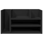 Hylle Til Skrivebord Svart 44,5X24X25 Cm Konstruert Tre
