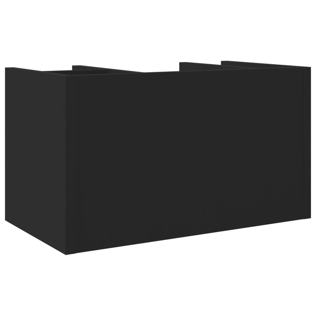 Hylle Til Skrivebord Svart 44,5X24X25 Cm Konstruert Tre