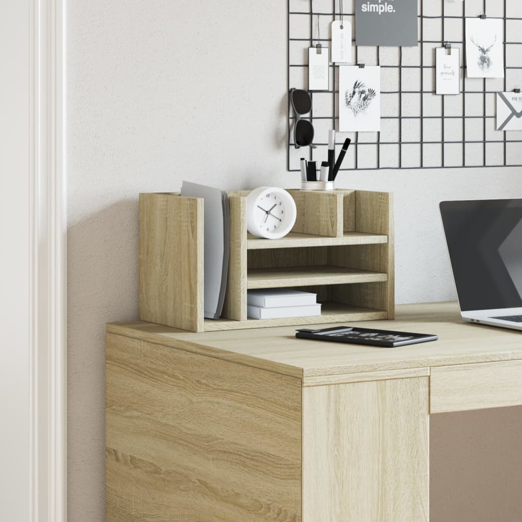 Hylle Til Skrivebord Sonoma Eik 44,5X24X25 Cm Konstruert Tre