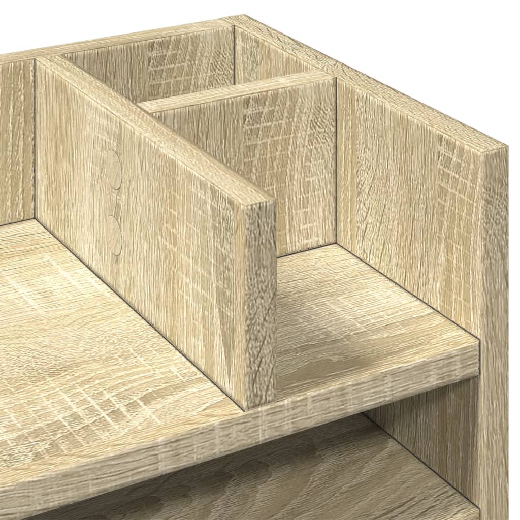 Hylle Til Skrivebord Sonoma Eik 44,5X24X25 Cm Konstruert Tre