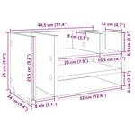 Hylle Til Skrivebord Sonoma Eik 44,5X24X25 Cm Konstruert Tre