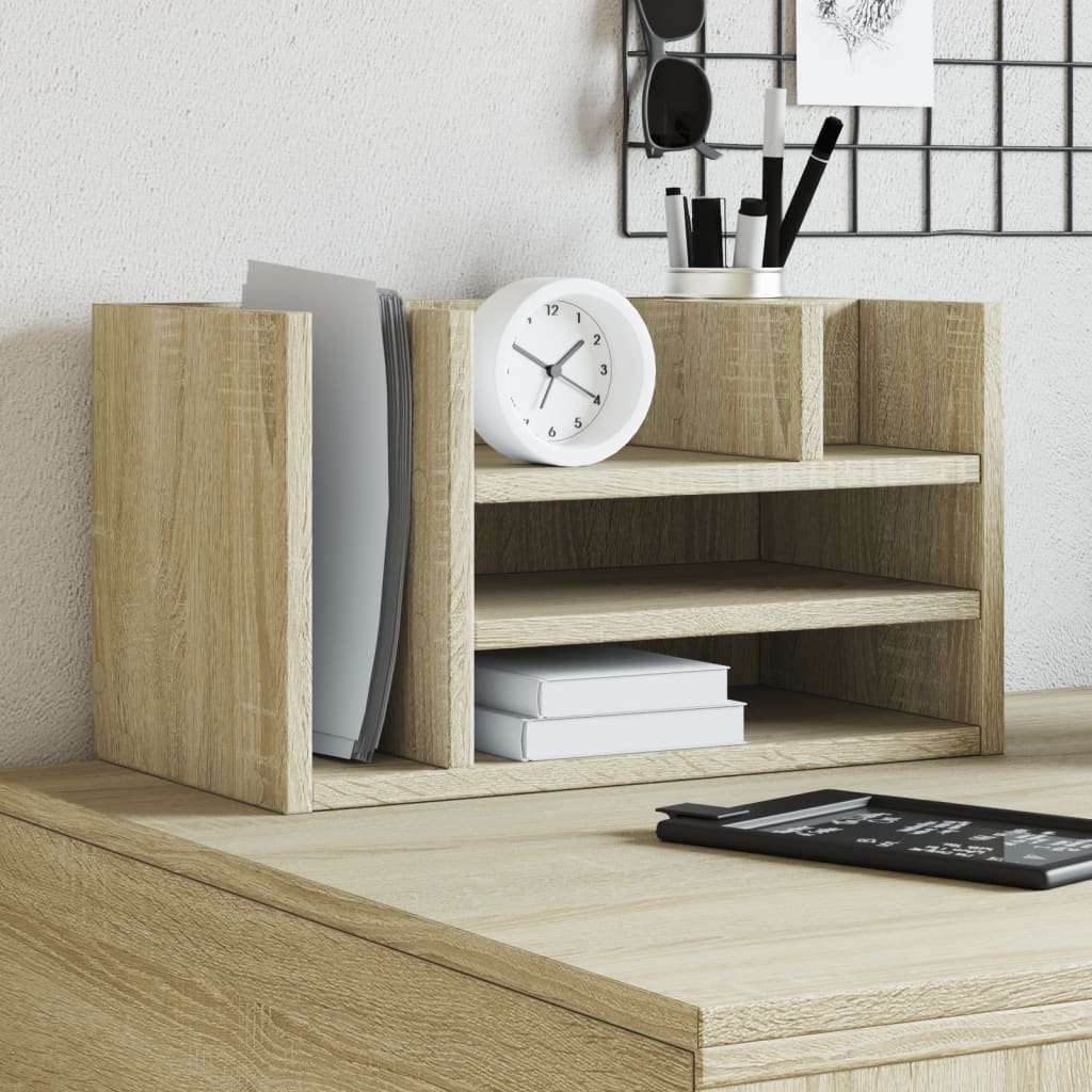 Hylle Til Skrivebord Sonoma Eik 44,5X24X25 Cm Konstruert Tre