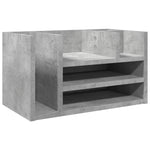 Hylle Til Skrivebord Betonggrå 44,5X24X25 Cm Konstruert Tre